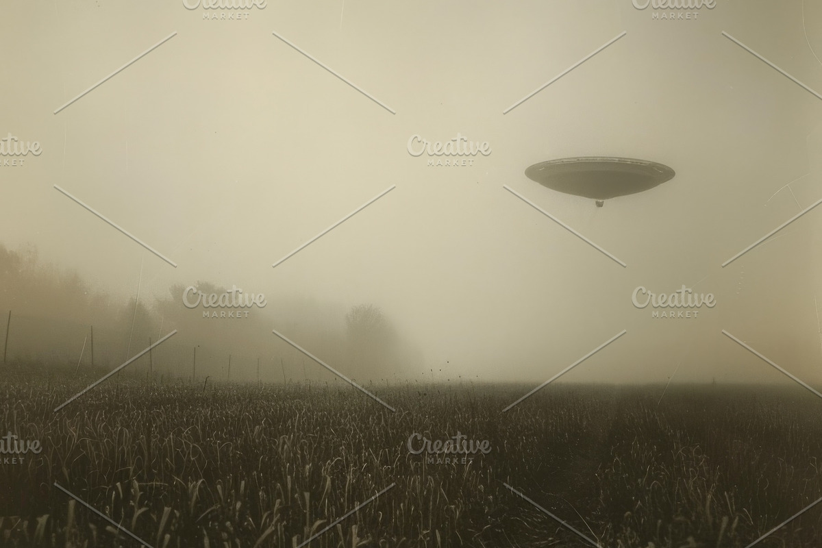 97 UFO objects flying in the sky, a Transportation Photo by Handmadefont (Photo 89 of 101)