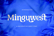 Minguest - Decorative Serif Font, a Serif Font by StringLabs (Thumbnail 1 of 9)