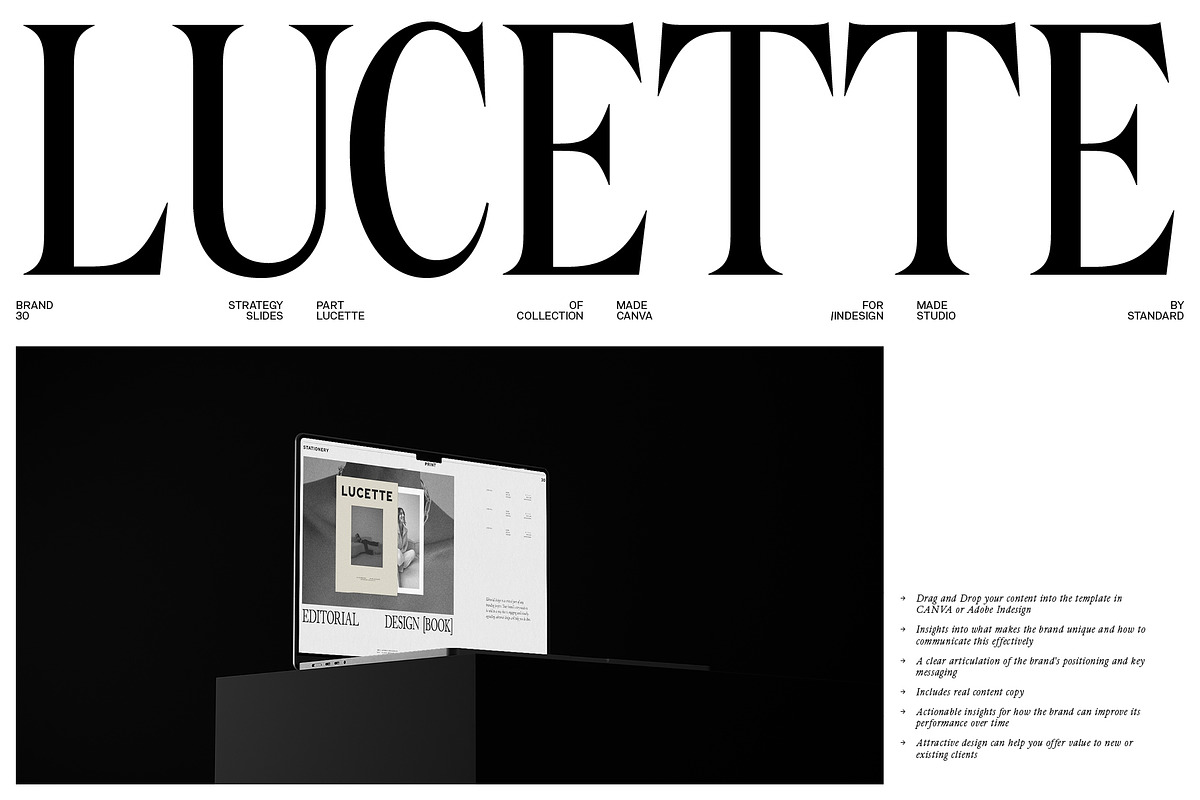 Lucette | Brand Guidelines, a Presentation Template by Studio Standard (Photo 2 of 12)