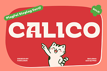 Calico - Bold Playful Serif Font