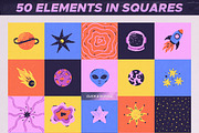 Space in Squares Clipart Collection, a Graphic by Leila Divine (Thumbnail 4 of 11)