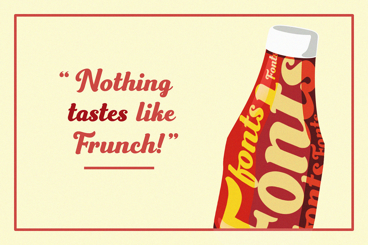 Frunch, a Script Font by Nasir Udin