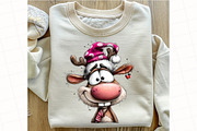 Christmas Quirky Reindeer Clipart, an Illustration by OK Design (Thumbnail 4 of 6)