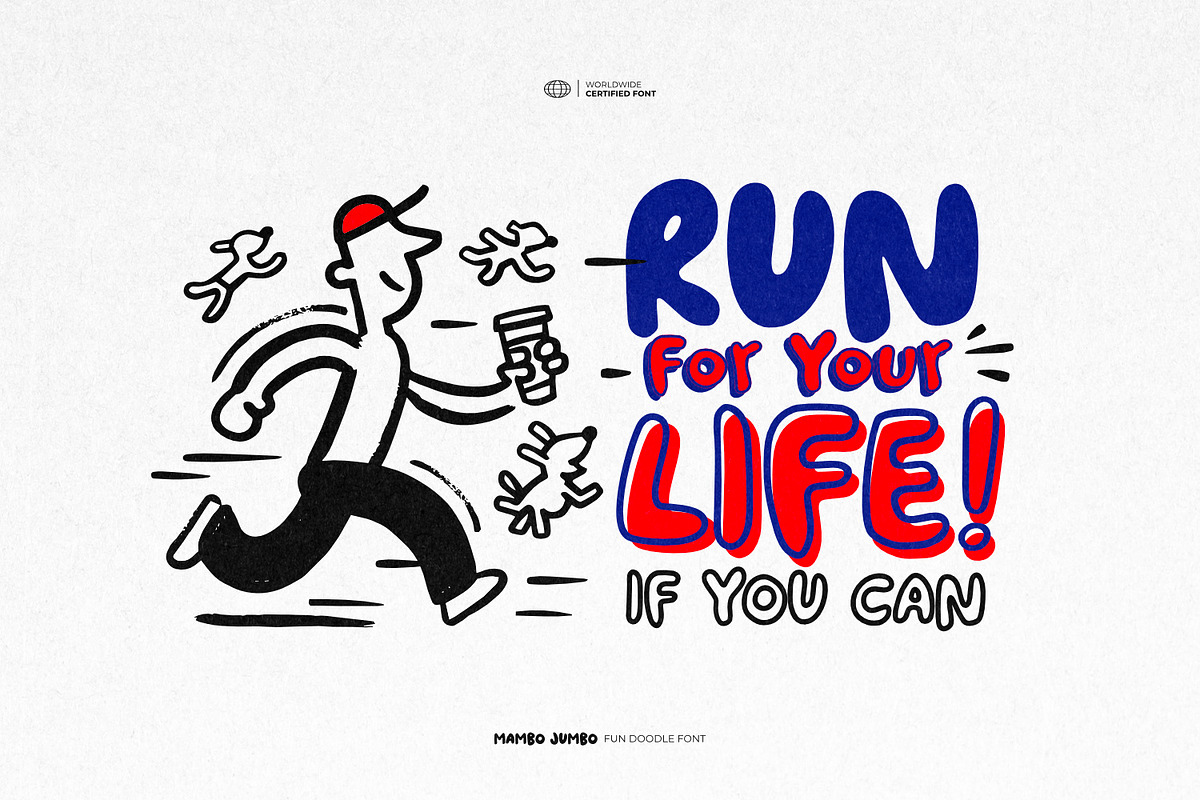 Mambo Jumbo - Fun Doodle Font, a Handwritten Font by ikiiko (Photo 2 of 7)