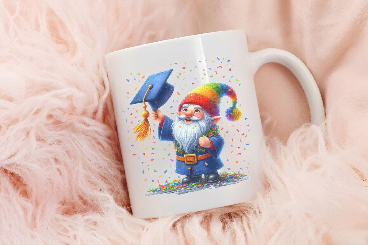 Graduation Gnome Clipart, an Illustration by RobertsArt (Photo 6 of 7)