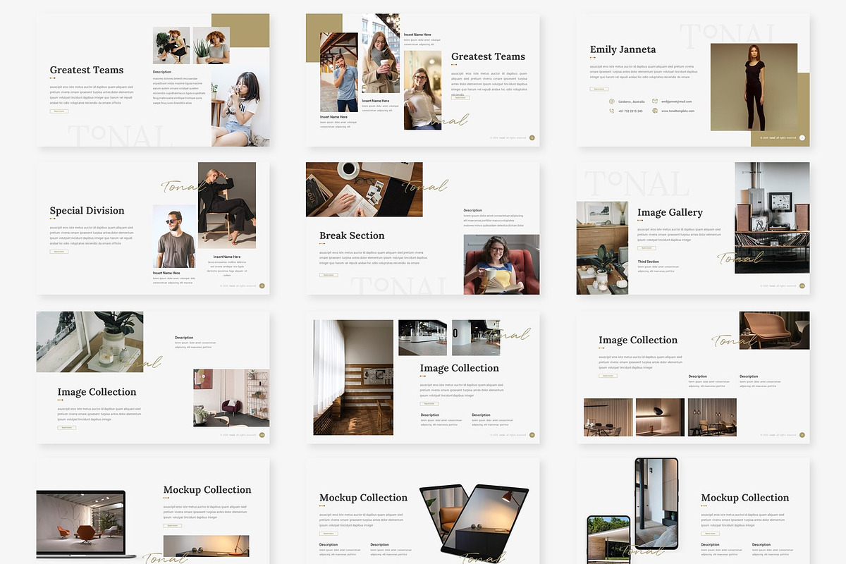 Tonal - Powerpoint Template, a Presentation Template by inspirasign