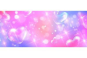 Dreamy rainbow background with 3d, a Texture Illustration by art PVP - market