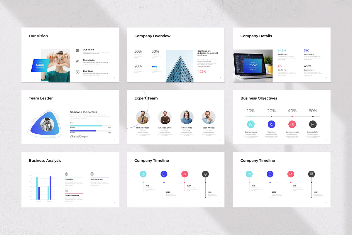 Business Deck Presentation Template preview 7