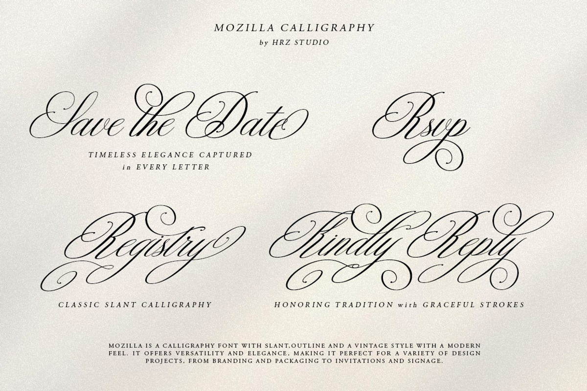 Mozilla Script, a Script Font by Has_rizal (Photo 3 of 16)