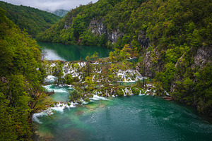 Lakes and waterfalls in the forest, a Nature Photo by Alpine Dreams