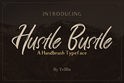 Hustle Bustle, a Script Font by Telllu & Friends (Thumbnail 1 of 4)