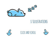 Good night collection, an Animal Illustration by Monstreh (Thumbnail 2 of 5)