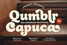 Qumblr Capuca Retro Handdrawn Serif