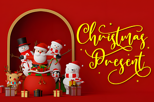Wonderful Christmas Font, a Script Font by Coco Bloom