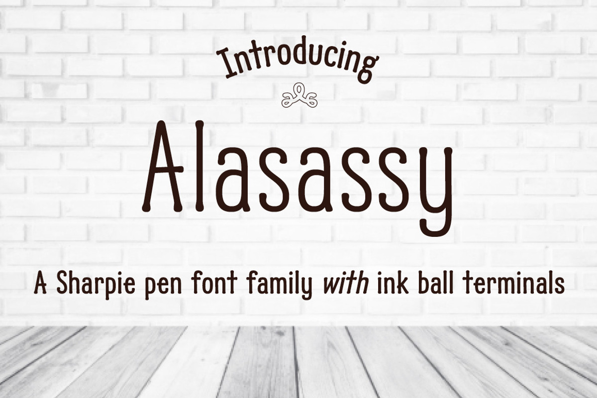 Alasassy, a Handwritten Font by Leksen Design (Photo 1 of 5)