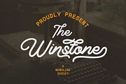 Winstone - Elegant Script Font, a Script Font by dealitastudio (Thumbnail 1 of 9)
