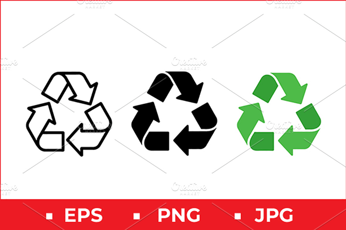 Recycling Symbol Vector Design, a Solid Icon by Artonix (Photo 1 of 2)