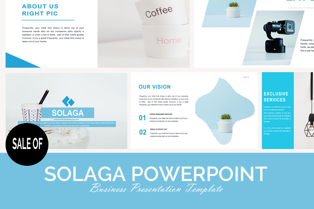 SOLAGA POWERPOINT - SALE OF, a Presentation Template by SlideBester (Photo 1 of 8)