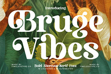 Bruge Vibes Bold Display Serif