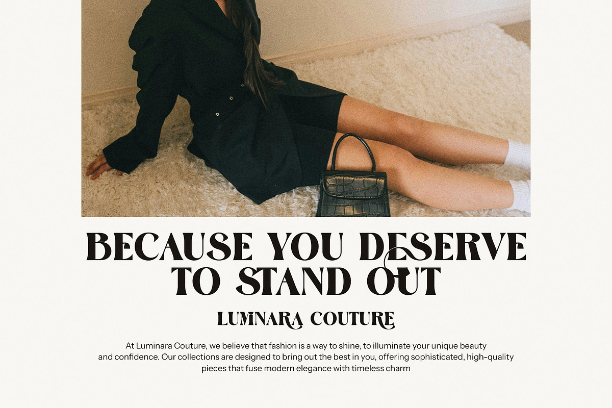 Zara Rumios Stylish Serif Font, a Serif Font by Graphicxell (Photo 3 of 8)