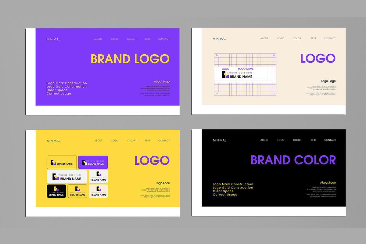 Minimal Brand Guideline Presentation preview 3