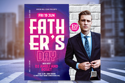 Father's Day Flyer, a Flyer Template by Poushe Design