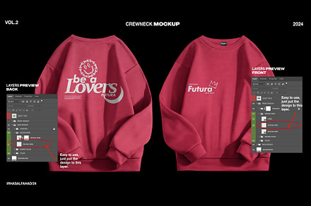 Crewneck Sweatshirt Mockup