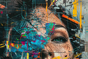 90 Glitch faces, a Person Illustration by Handmadefont (Thumbnail 72 of 94)