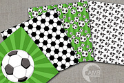 Soccer Field Digital Papers AMB-1969, a Pattern Graphic by AMBillustrations (Thumbnail 2 of 2)