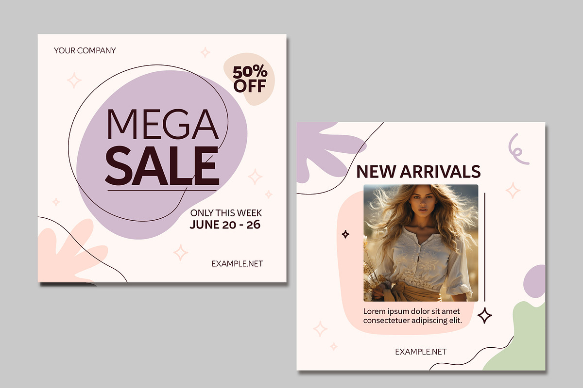 Modern Social Media Sale Banners, a Templates & Theme by studiogstock (Photo 3 of 3)