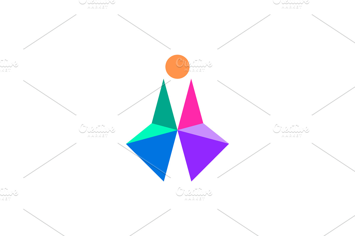Abstract Geometric Person Logo, a Branding & Logo Template by Design Store (Photo 2 of 2)