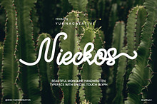 Nieckos - Monoline Handwritten Font