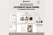 Systeme.io Tee Press Physical Funnel, a Landing Page Template by Hayley's Digital Hub (Thumbnail 1 of 10)