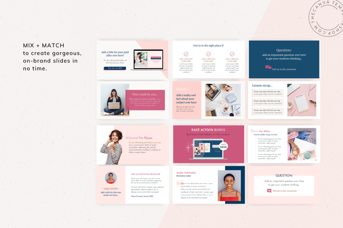 Alyssa Slide Deck Canva Templates, a Presentation Template by The Canva ...