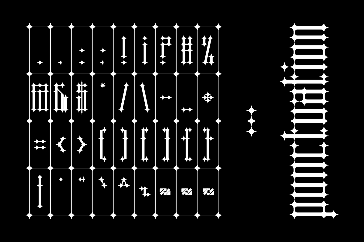 Eclypse Font Family, a Symbol Font by Font For Zula™ (Photo 9 of 11)