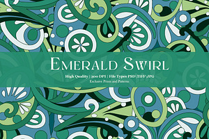 Emerald Swirl Prints & Patterns