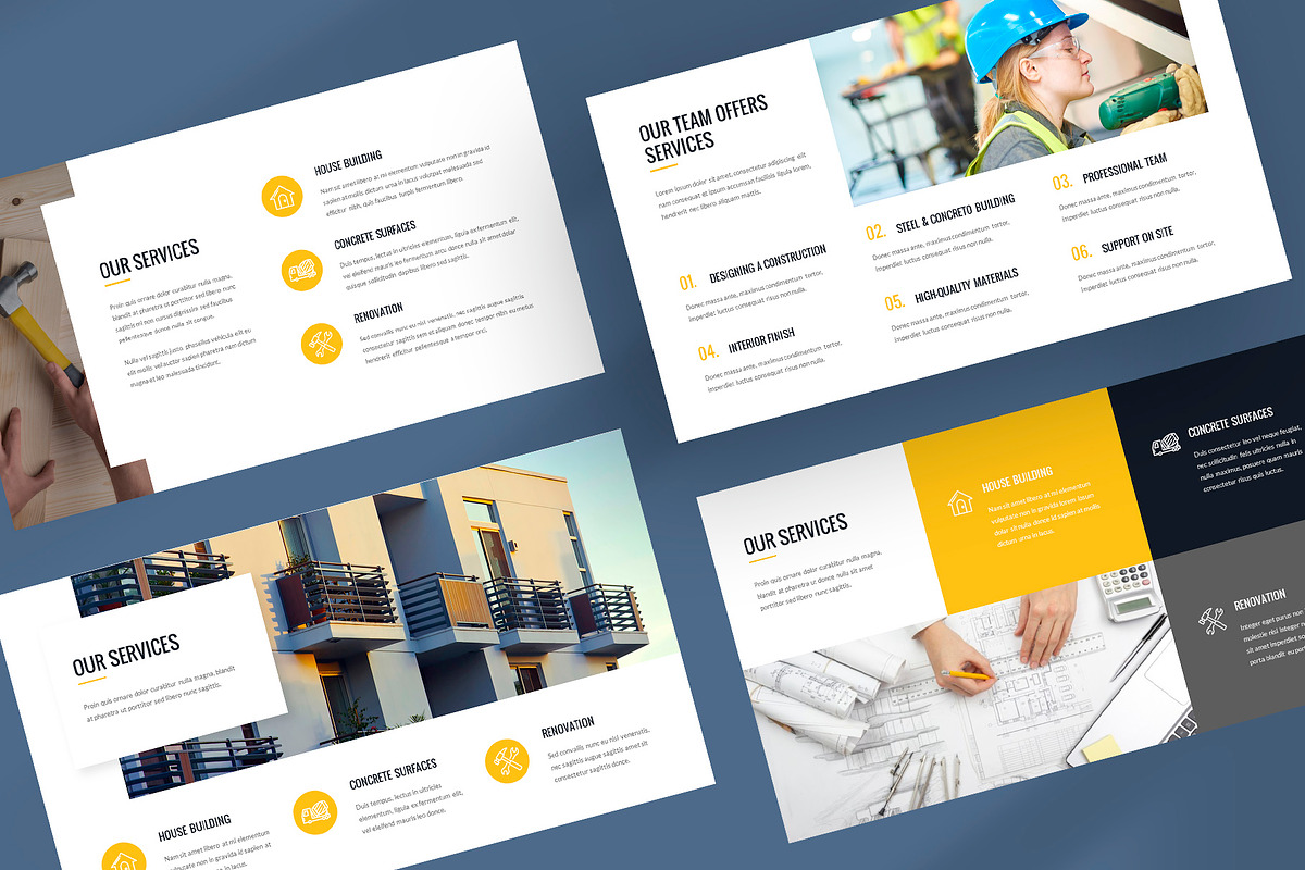 Construction Company Profile PPT, a Presentation Template by artbart (Photo 15 of 26)