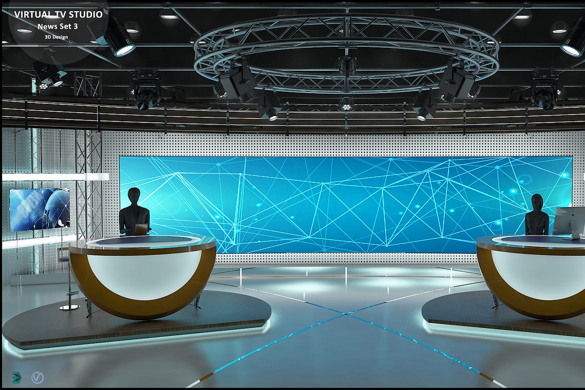TV Studio Collection Vol 6 - 2 PCS, an Architecture 3D Model by akerStudio (Photo 73 of 98)