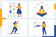 4 vector illustrations, a Person Illustration by Librebird (Thumbnail 1 of 6)