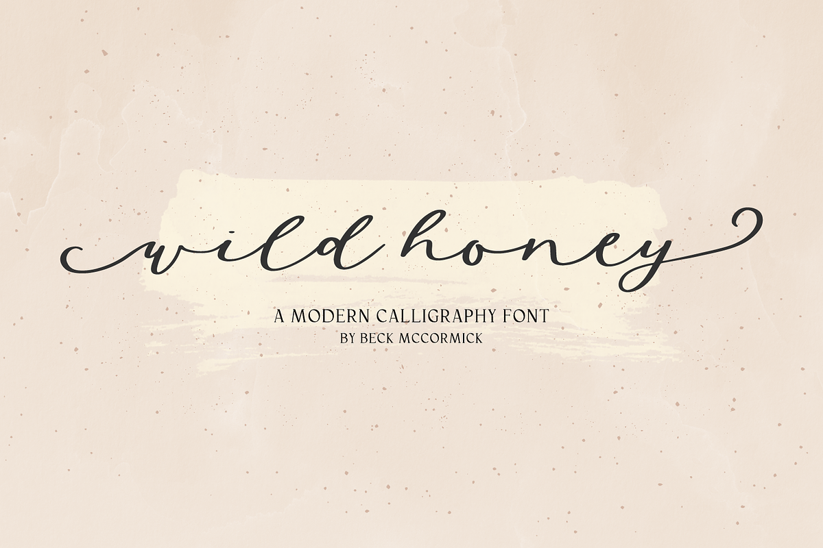 Wild Honey - Script with Swashes, a Handwritten Font by Beck McCormick (Photo 1 of 10)