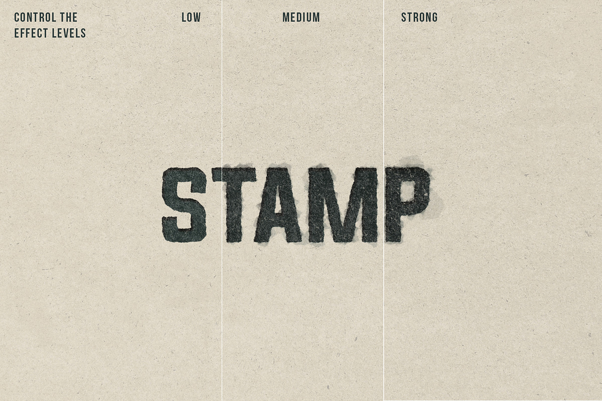 INK STAMP Distressed Text PSD Effect, a Preset Add-On by velvetmade.designs (Photo 4 of 10)