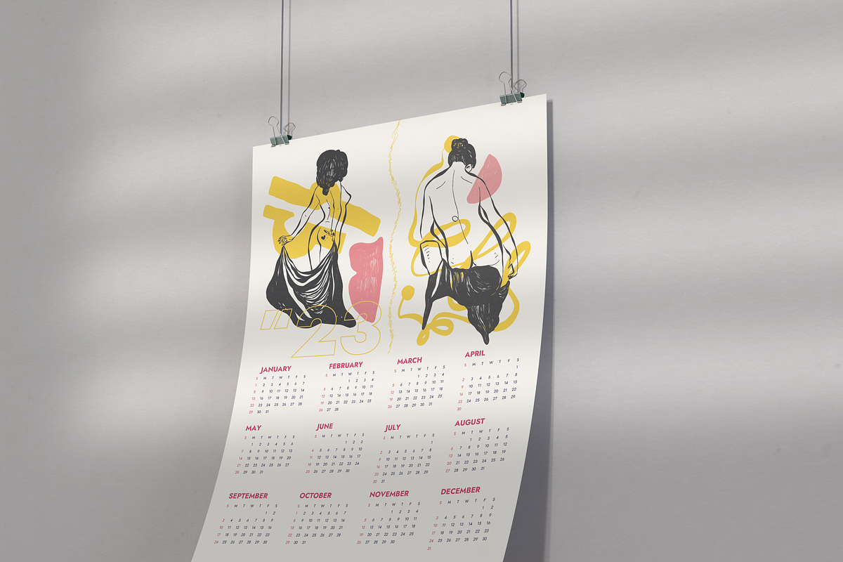 Wall Calendar 2023 V3, a Templates & Theme by ErsanK