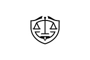 Minimalist Law Firm Shield Logo, a Branding & Logo Template by Luxury Logos (Thumbnail 3 of 4)