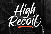 High Recoil - Handwritten Brush Font, a Script Font by Letterhend Studio (Thumbnail 1 of 10)