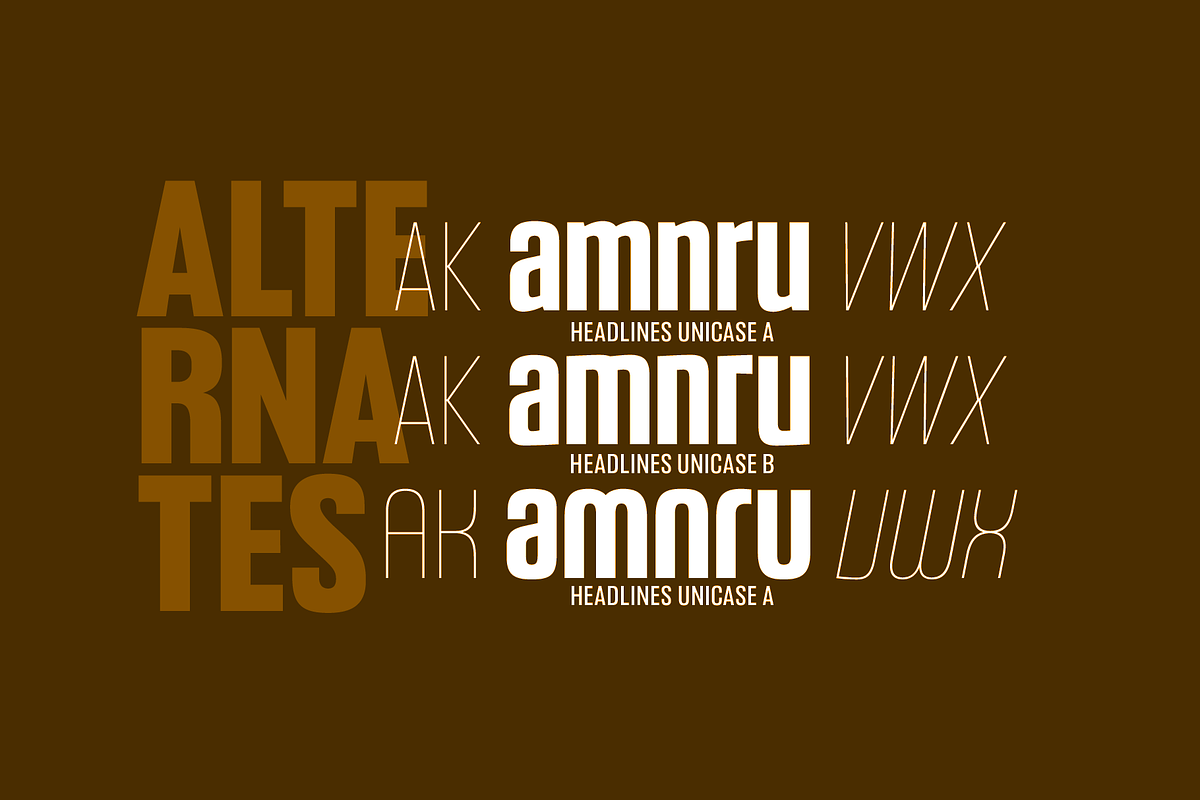 Headlines Unicase Font Family, a Sans Serif Font by TypeThis!Studio (Photo 8 of 26)