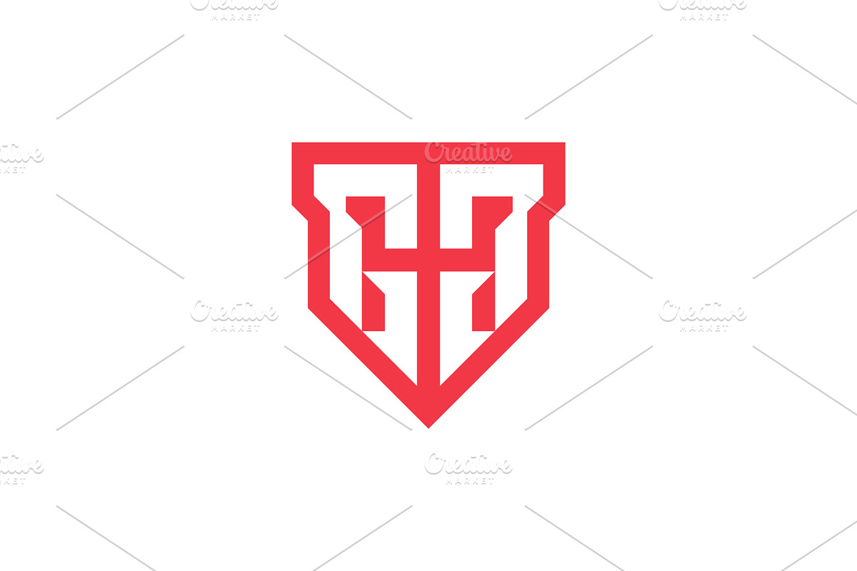letter G and H shield security logo, a Branding & Logo Template by Rasagama Studio