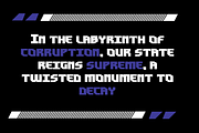 Jackdawn - Machine Display Font, a Sans Serif Font by Mofr 24 (Thumbnail 5 of 8)