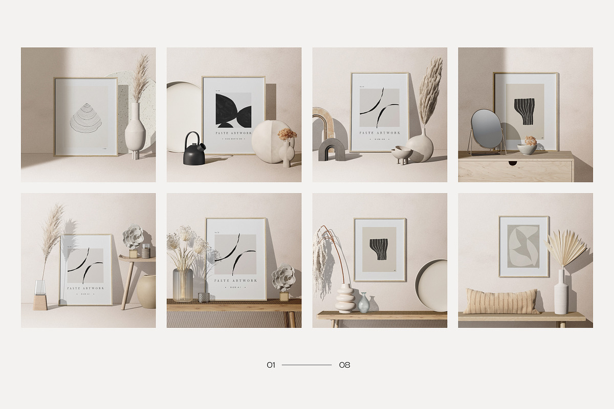 Frame mockup creator Bundle, a Print Template by Creatoom