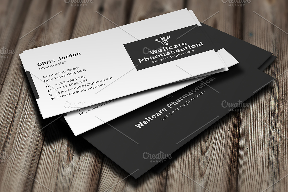 Pharmaceutical Business Card, a Business Card Template by graphicsunday (Photo 4 of 4)