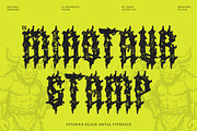 CS Minotaur Stamp, a Blackletter Font by Craft Supply Co. (Thumbnail 1 of 8)